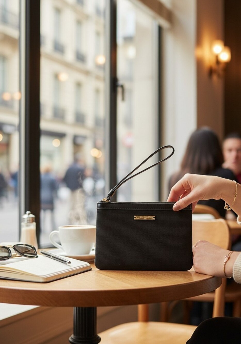 Giorgio Armani Black Beauty Wristlet